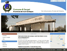 Tablet Screenshot of comune.gergei.ca.it